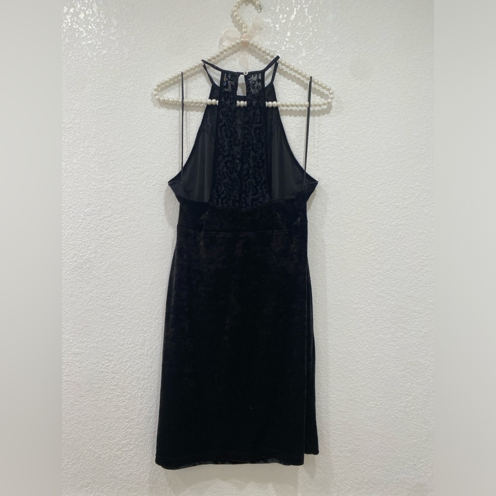 Intimately Free People black velvet mini dress size M NWT - Picture 2 of 5